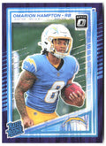 Omarion Hampton Donruss Optic - Purple Shock 212 2025 Los Angeles Chargers