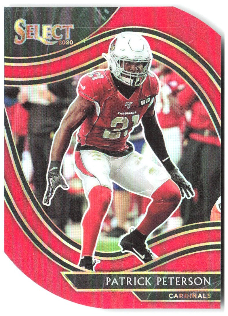 Patrick Peterson Panini Select - Red Prizm Die Cut 343 2020 Arizona Cardinals