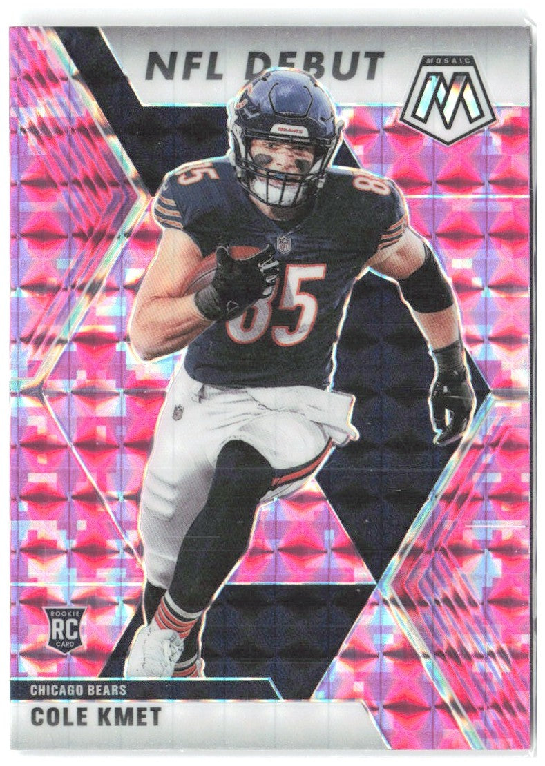 Cole Kmet Panini Mosaic - Prizm Camo Pink 273 2020 Chicago Bears