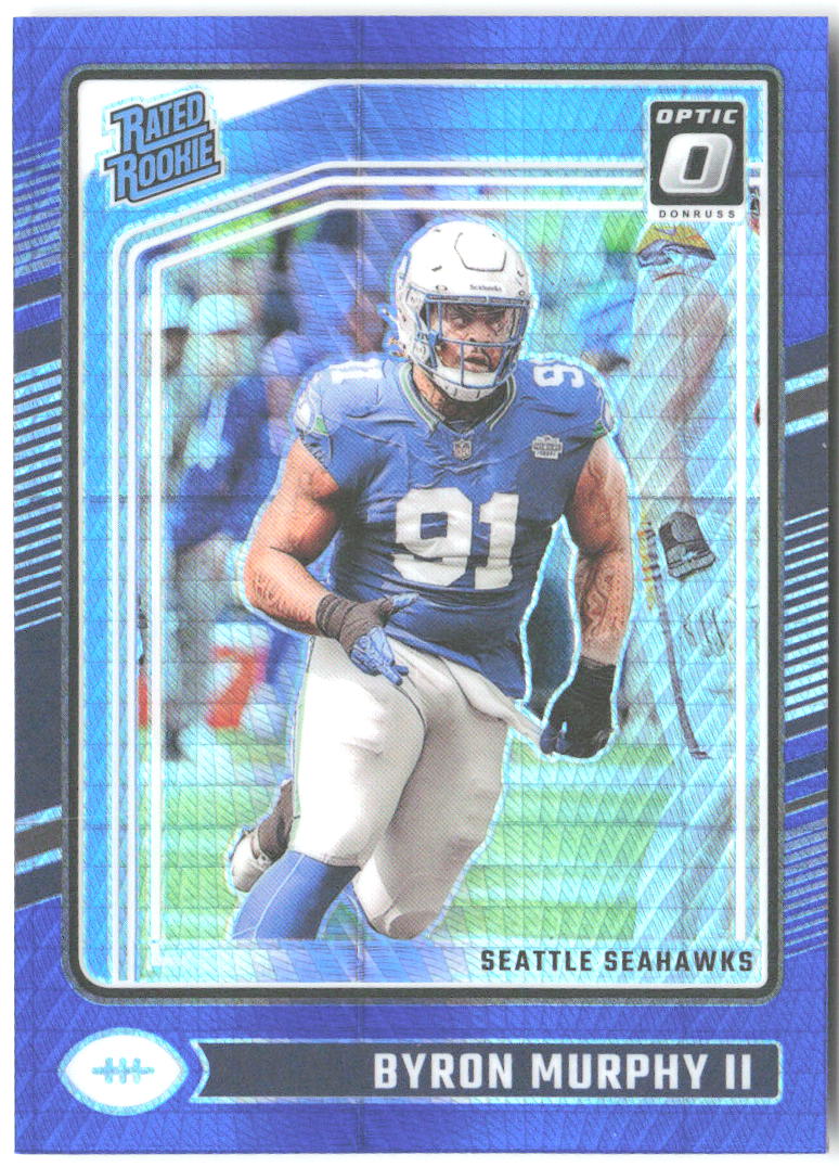 Byron Murphy II Donruss Optic - Blue Hyper 217 2024 Seattle Seahawks
