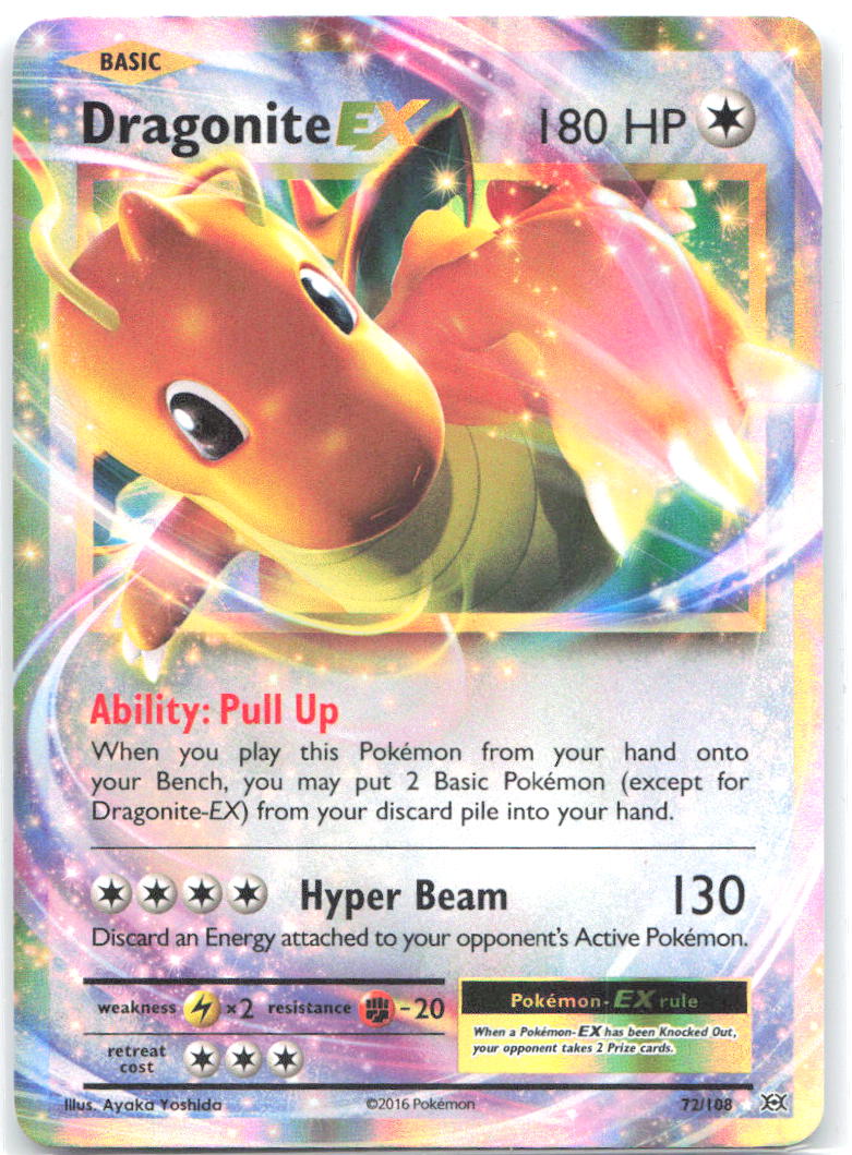 Dragonite EX Holo Ultra Rare XY Evolutions 72/108 NM Ayaka Yoshida