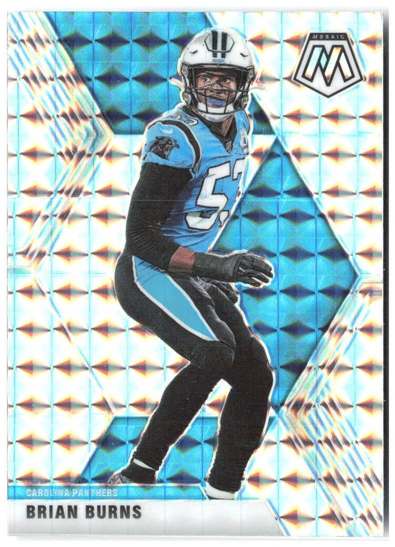 Brian Burns Panini Mosaic - Prizm 39 2020 Carolina Panthers