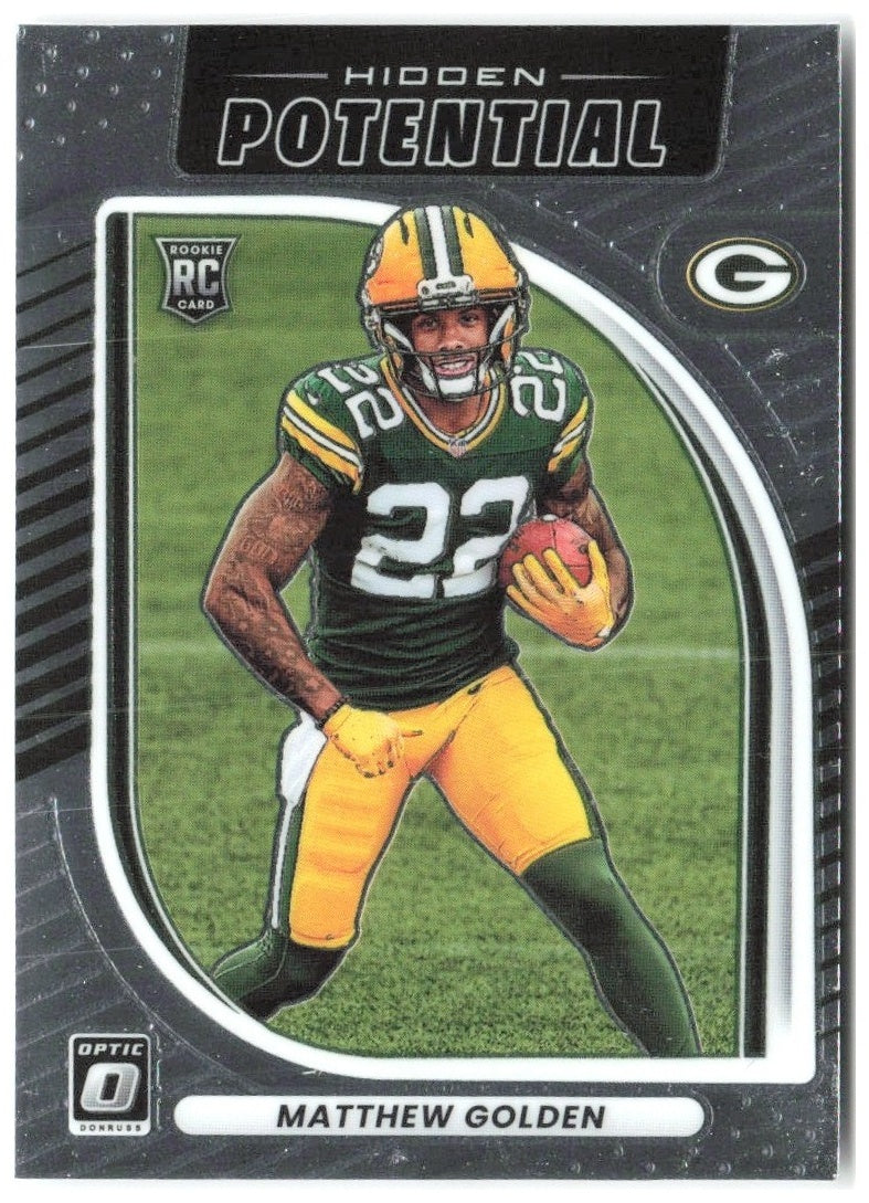 Matthew Golden Donruss Optic - Hidden Potential 6 2025 Green Bay Packers