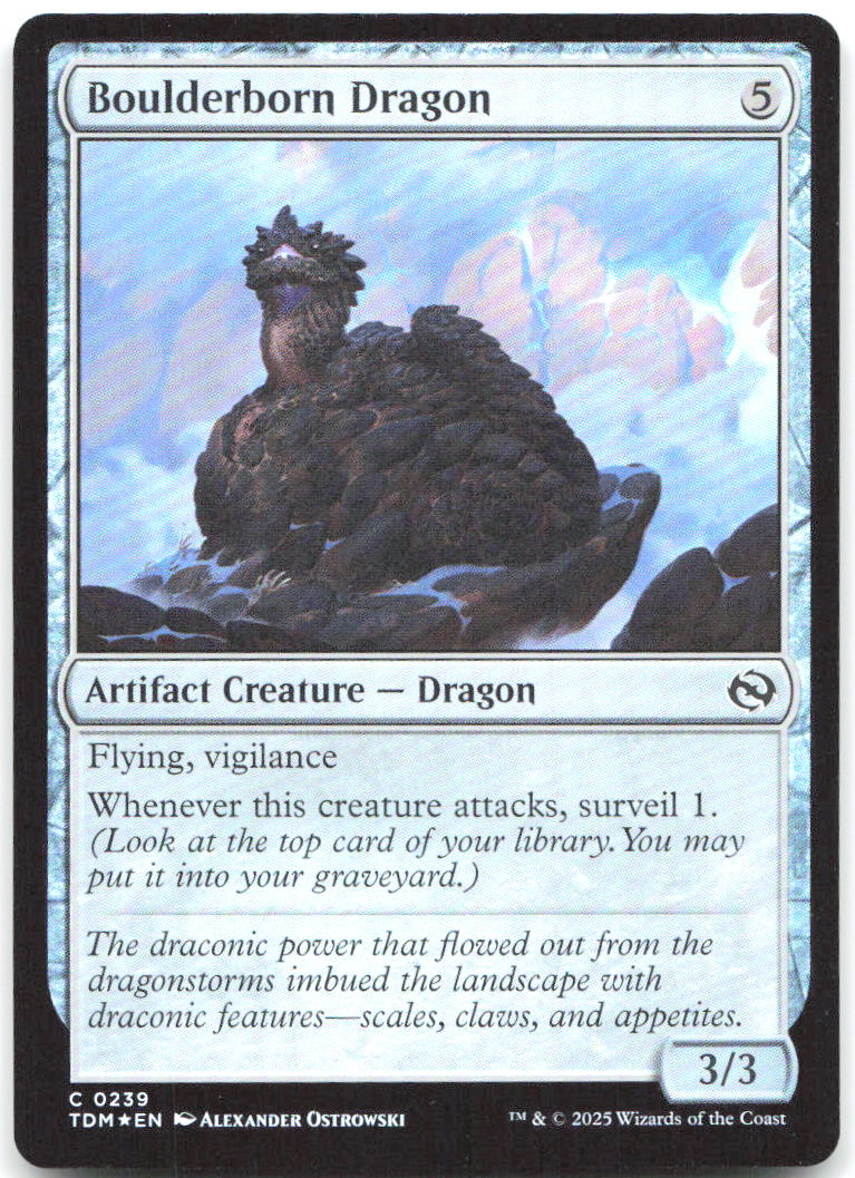 Boulderborn Dragon Foil C Tarkir: Dragonstorm 239 NM Alexander Ostrowski