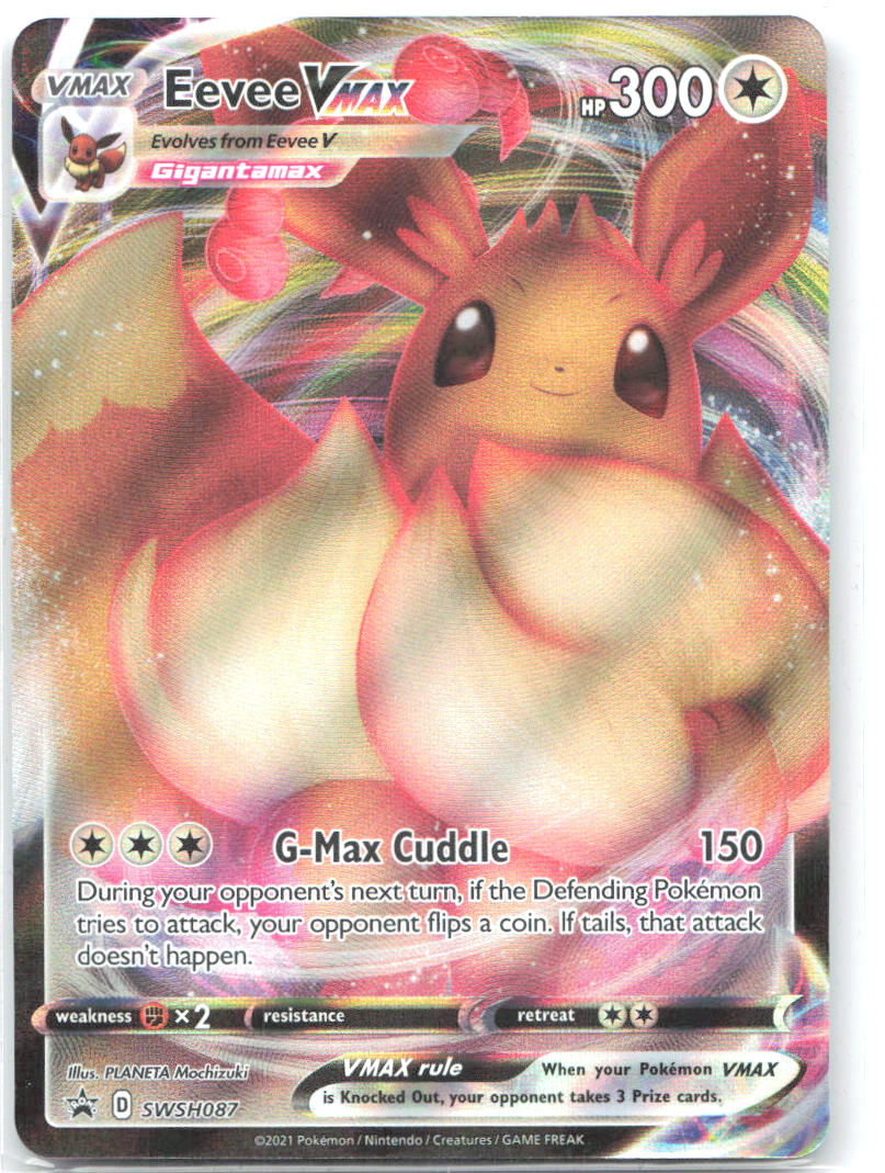 Eevee VMAX Holo SWSH: Sword & Shield Promo Cards SWSH087 NM PLANETA Mochizuki