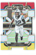Jammie Robinson Select Red and Yellow Prizms Die Cuts 15 2023 Carolina Panthers