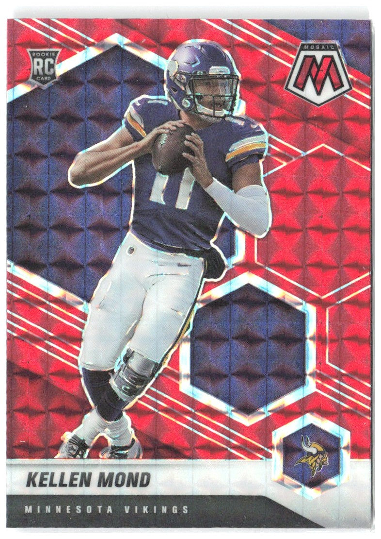 Kellen Mond Panini Mosaic - Prizm Red 321 2021 Minnesota Vikings