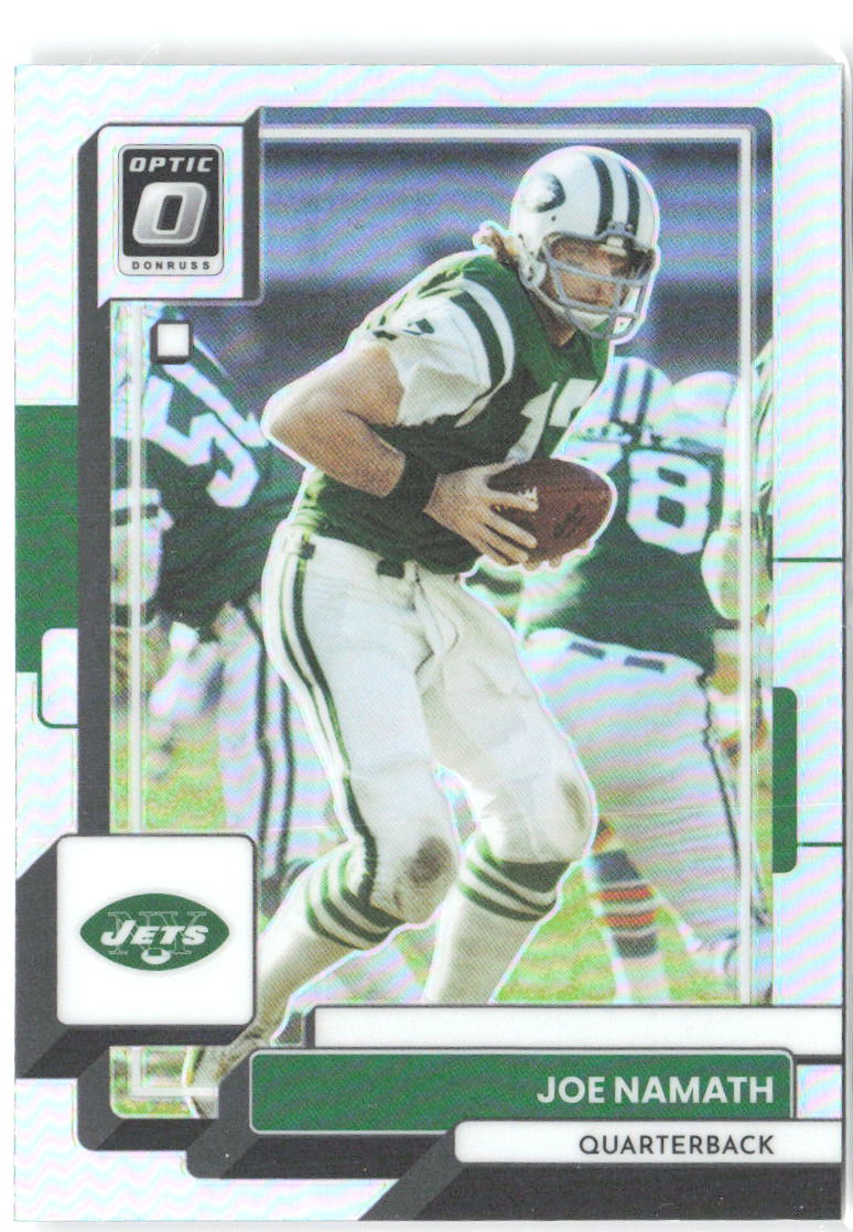 Joe Namath Donruss Optic - Holo 156 2022 New York Jets