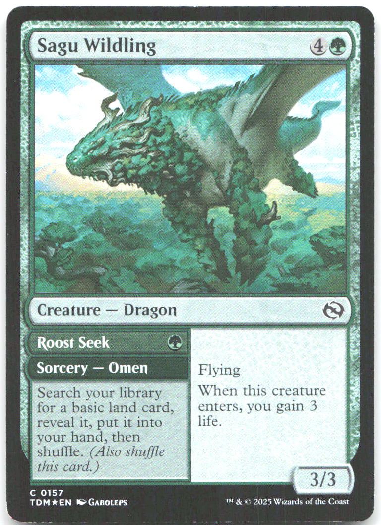 Sagu Wildling Foil C Tarkir Dragonstorm 157 NM Gaboleps