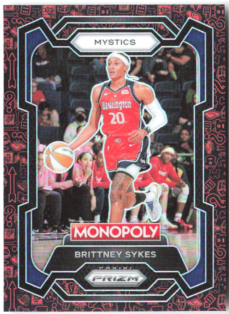 Brittney Sykes Panini Prizm Monopoly WNBA - Classic Icons Red Prizm 38 2024