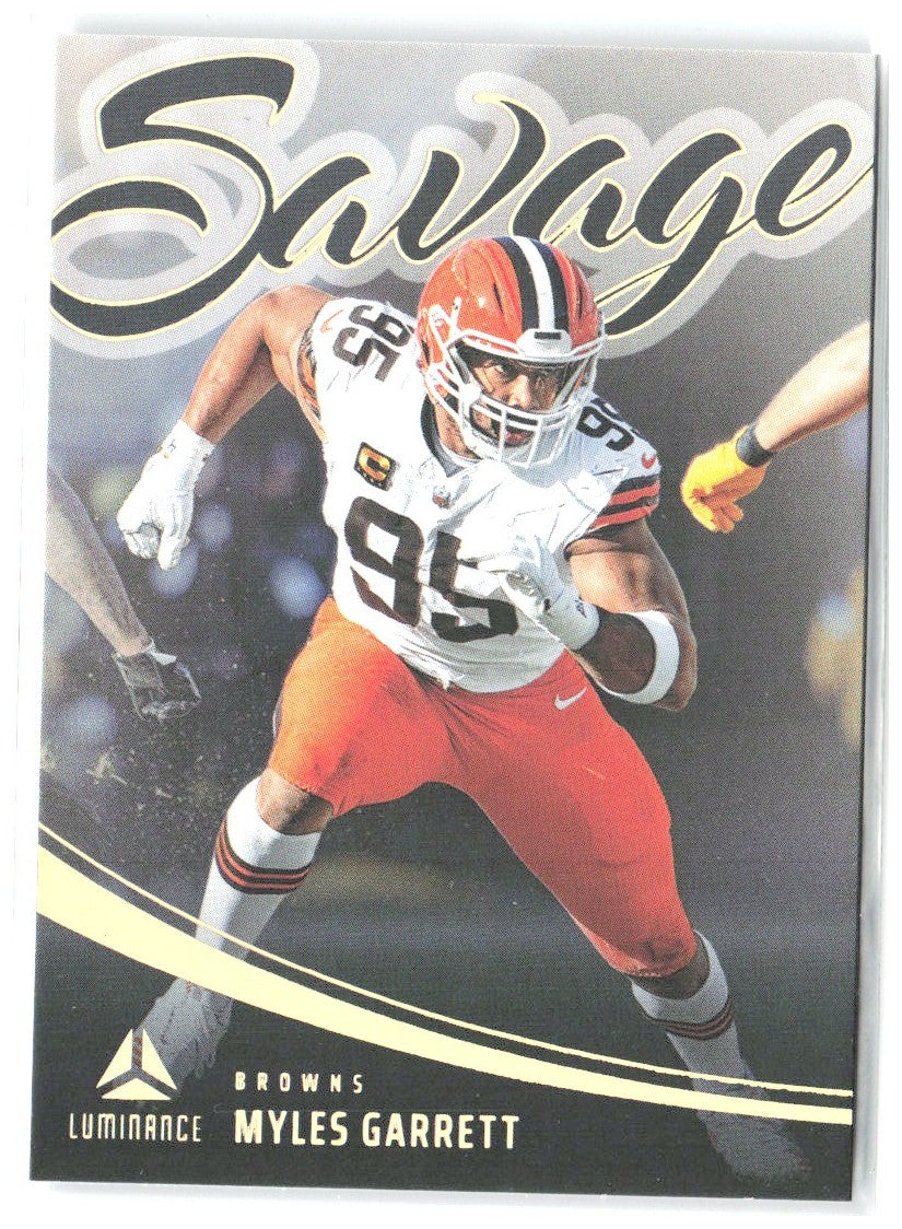 Myles Garrett Panini Luminance - Savage 5 2025 Cleveland Browns