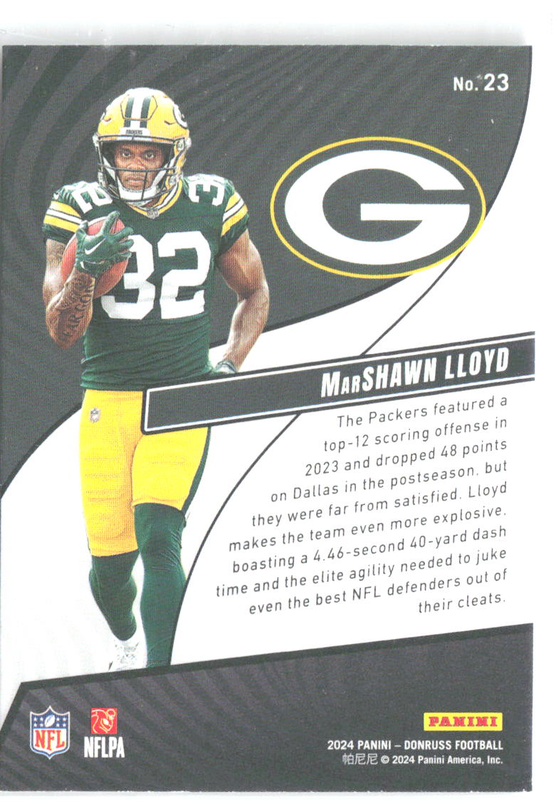 MarShawn Lloyd Donruss - Rookie Revolution 23 2024 Green Bay Packers