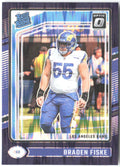 Braden Fiske Donruss Optic - Purple Shock 210 2024 Los Angeles Rams