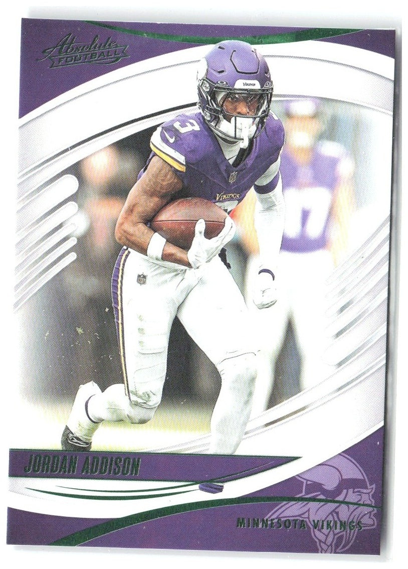 Jordan Addison Panini Absolute - Green 93 2025 Minnesota Vikings