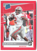 J.K. Dobbins Chronicles Draft Picks - Donruss Optic Rated Rookies Red 8 2020