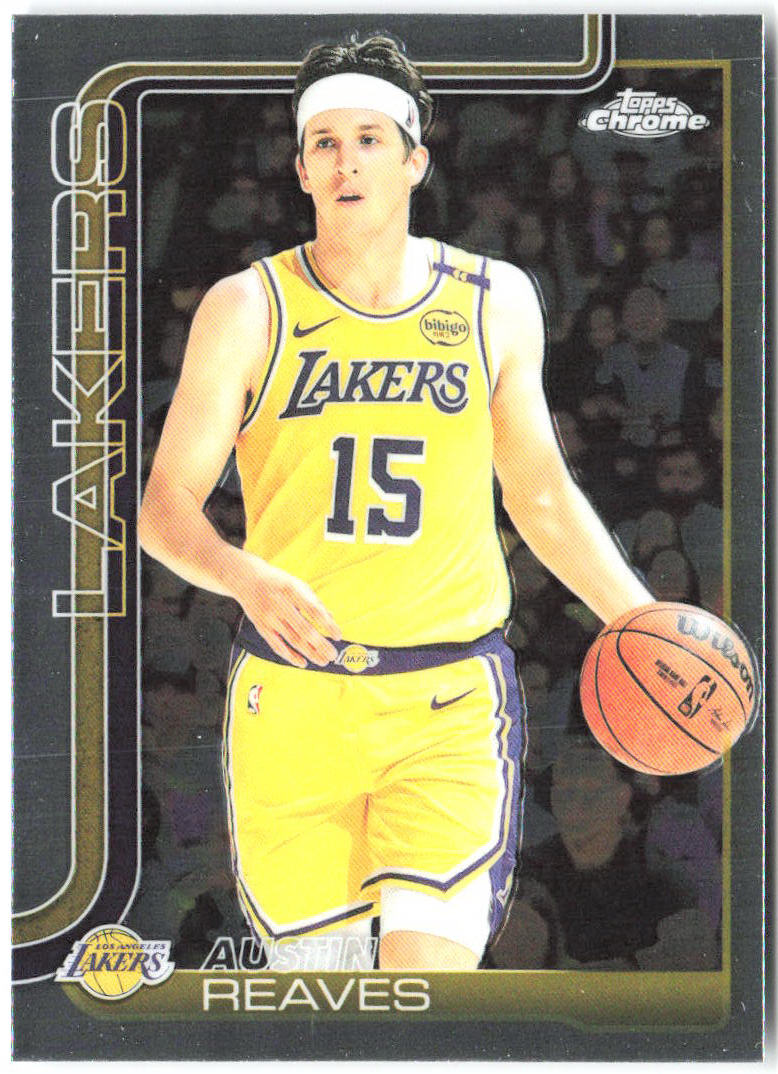 Austin Reaves Topps Chrome 126 2025-26 Los Angeles Lakers