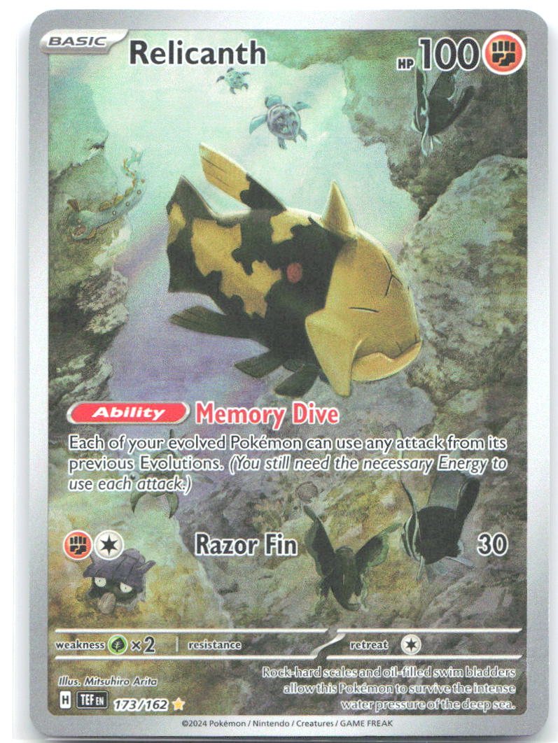 Relicanth Holo Illustration Rare SV05 Temporal Forces 173/162 NM Mitsuhiro Arita