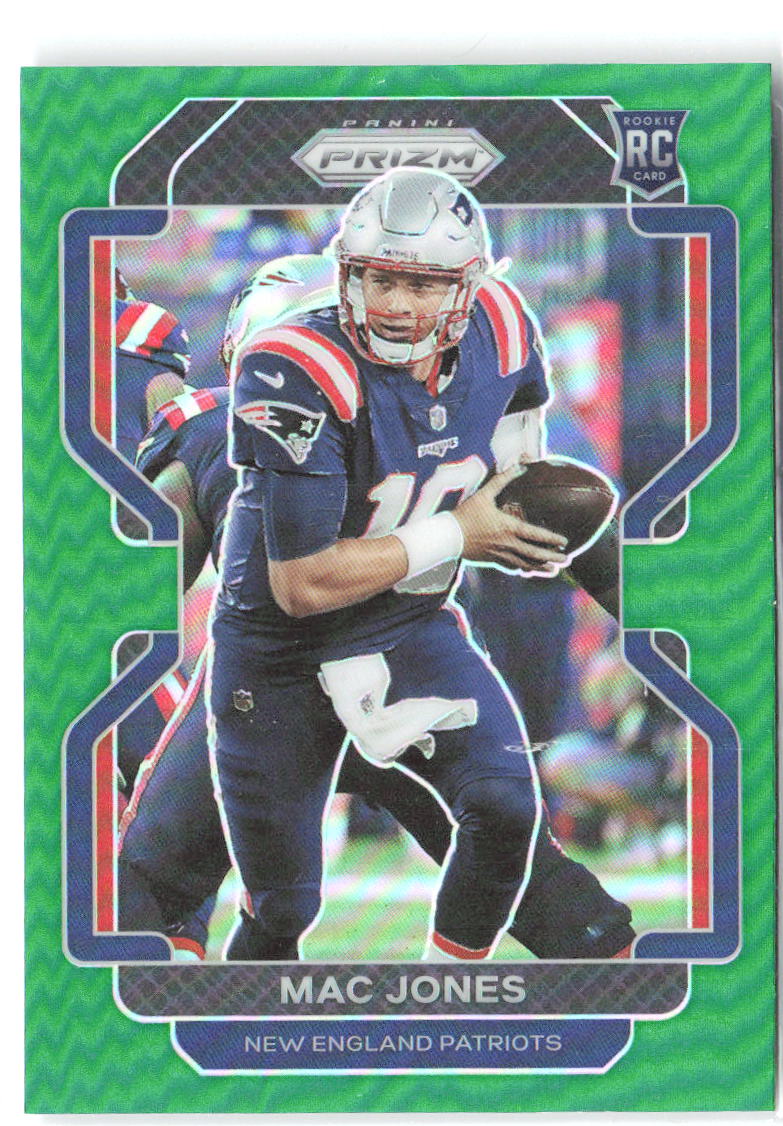 Mac Jones Panini Prizm - Green 336 2021 New England Patriots