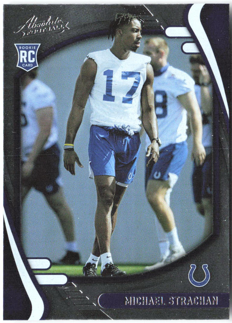 Michael Strachan Panini Absolute - Retail 188 2021 Indianapolis Colts RC