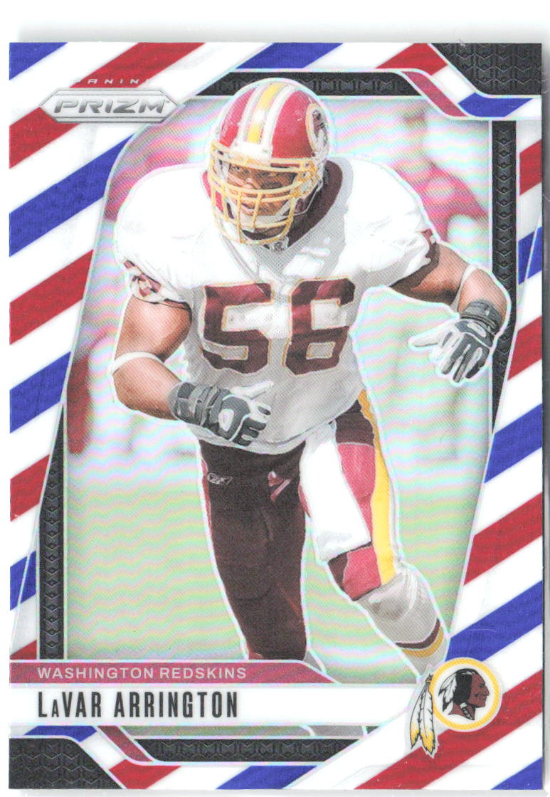 LaVar Arrington Panini Prizm - Red White and Blue 295 2024 Washington Redskins