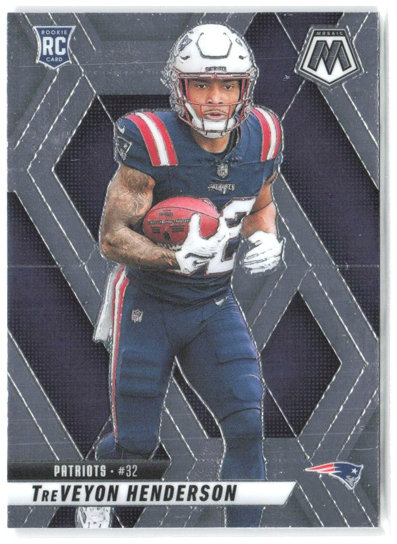 TreVeyon Henderson Panini Mosaic 325 2025 New England Patriots RC