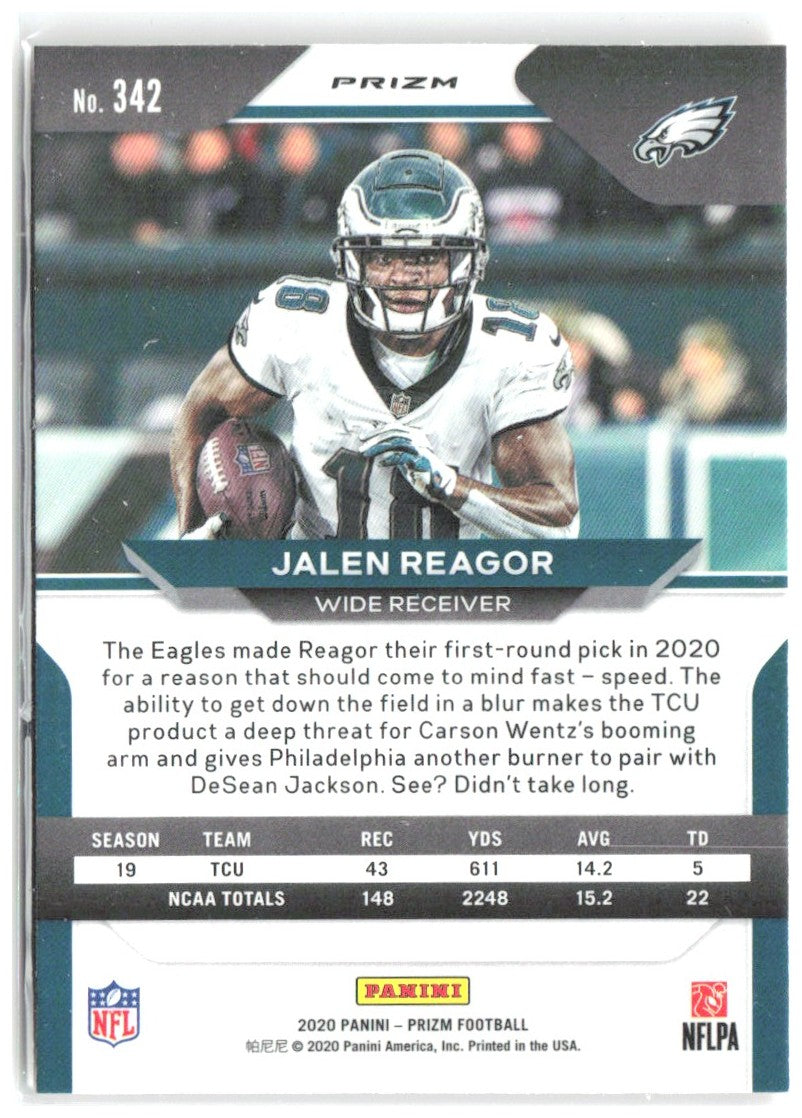 Jalen Reagor Panini Prizm - Prizm Disco 342 2020 Philadelphia Eagles