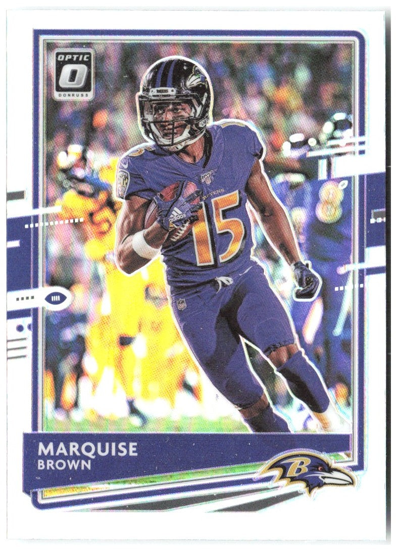 Marquise Brown Donruss Optic - Holo 12 2020 Baltimore Ravens