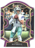 Ben DiNucci Panini Select - Purple Prizm Die Cut 99 2020 Dallas Cowboys