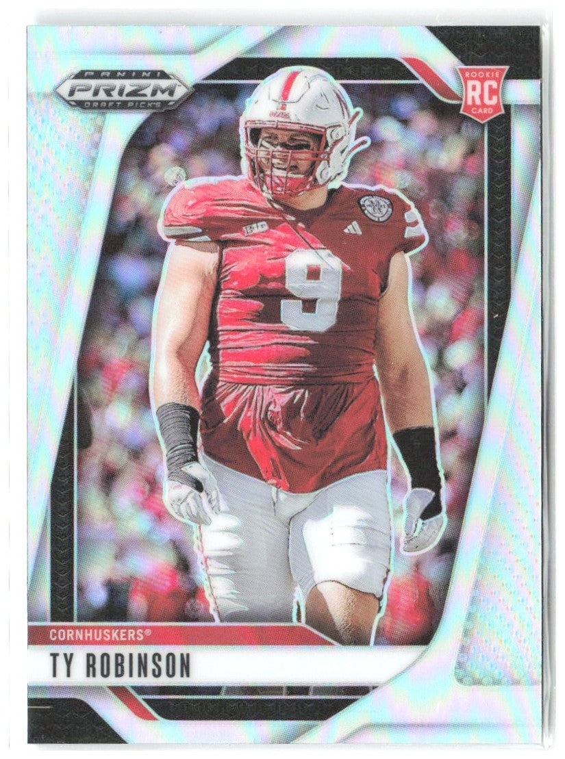 Ty Robinson Panini Prizm Draft Picks Prizms Silver 73 2025 Nebraska Cornhuskers