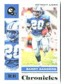 Barry Sanders Panini Chronicles 33 2020 Detroit Lions