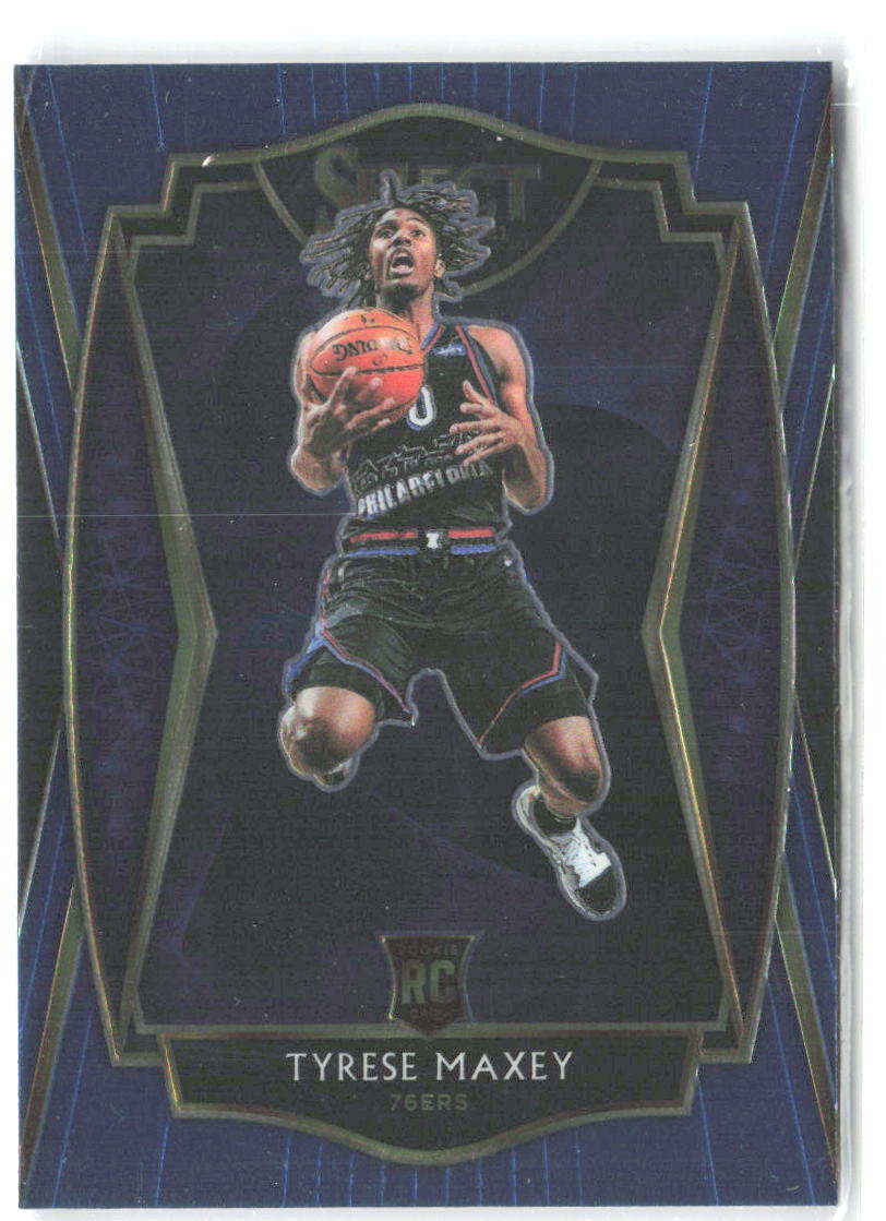 Tyrese Maxey Panini Select - Blue 174 2020-21 Philadelphia 76ers
