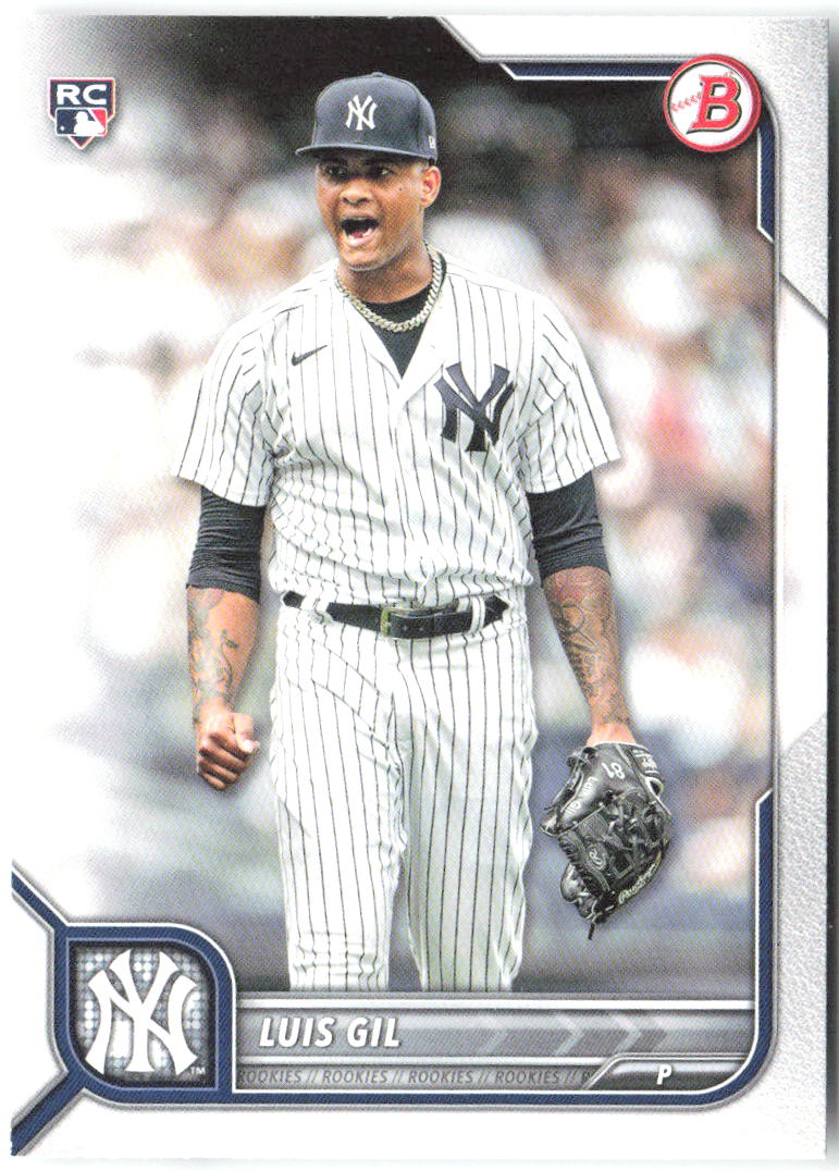 Luis Gil Bowman 72 2022 New York Yankees RC