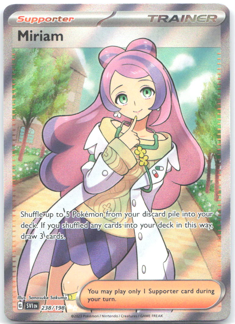Miriam Holo Ultra Rare SV01 Scarlet & Violet Base Set 238/198 NM Sanosuke Sakuma