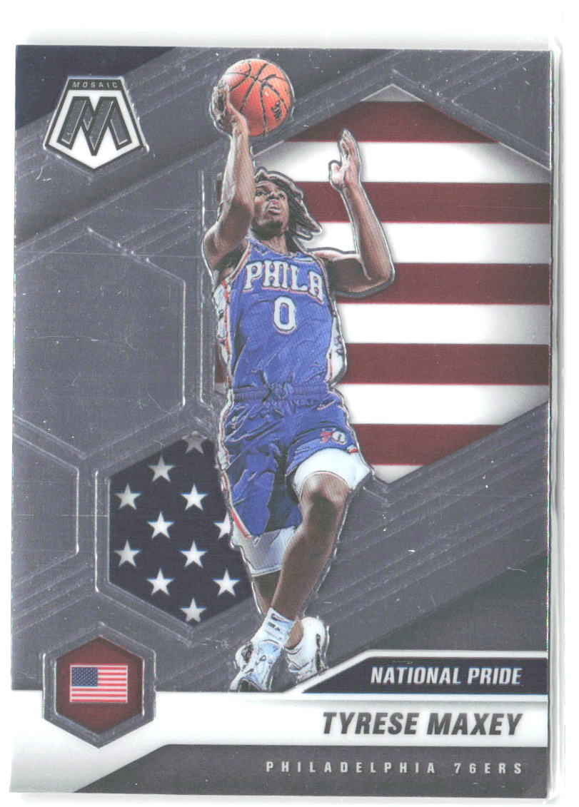 Tyrese Maxey Panini Mosaic 259 2020-21 Philadelphia 76ers