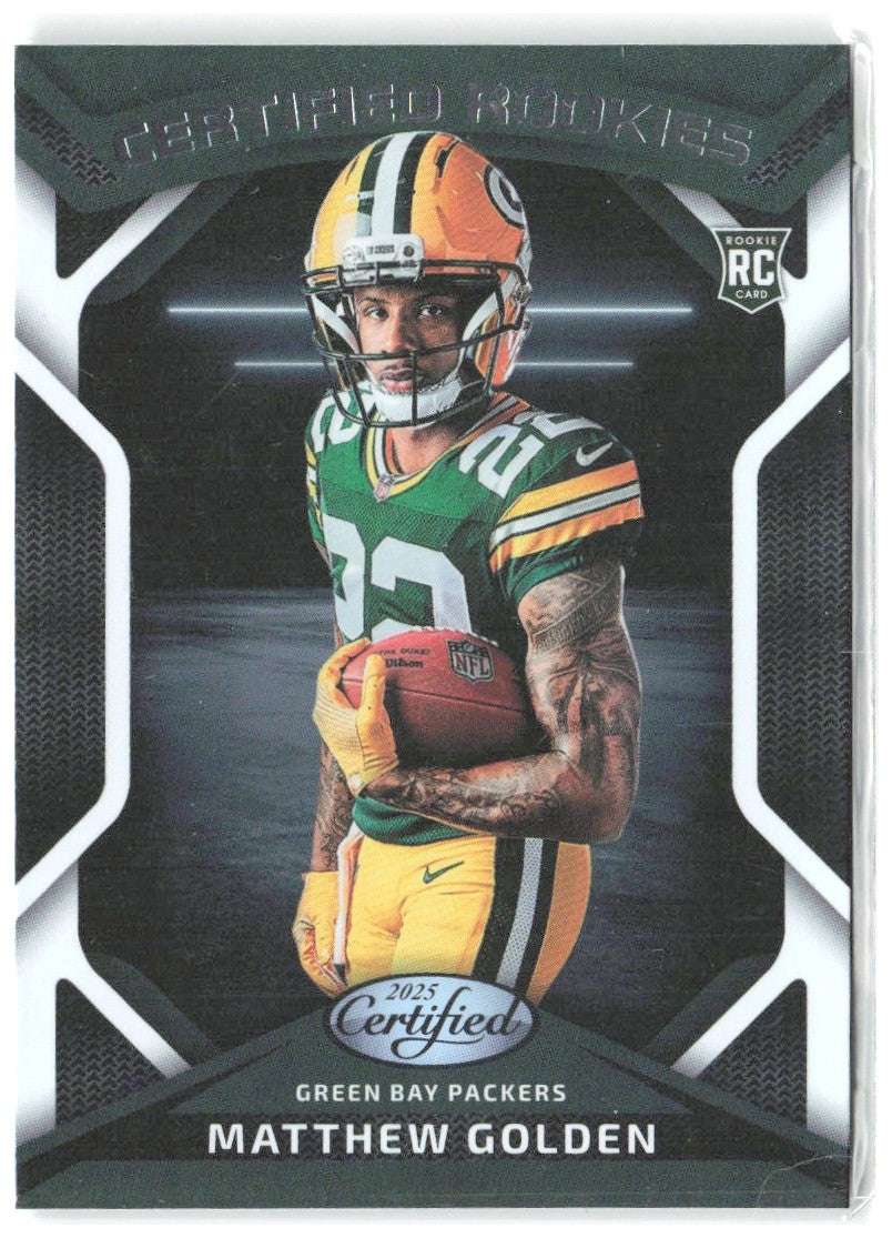 Matthew Golden Panini Certified Certified Rookies CRK-MGN 2025 Green Bay Packers