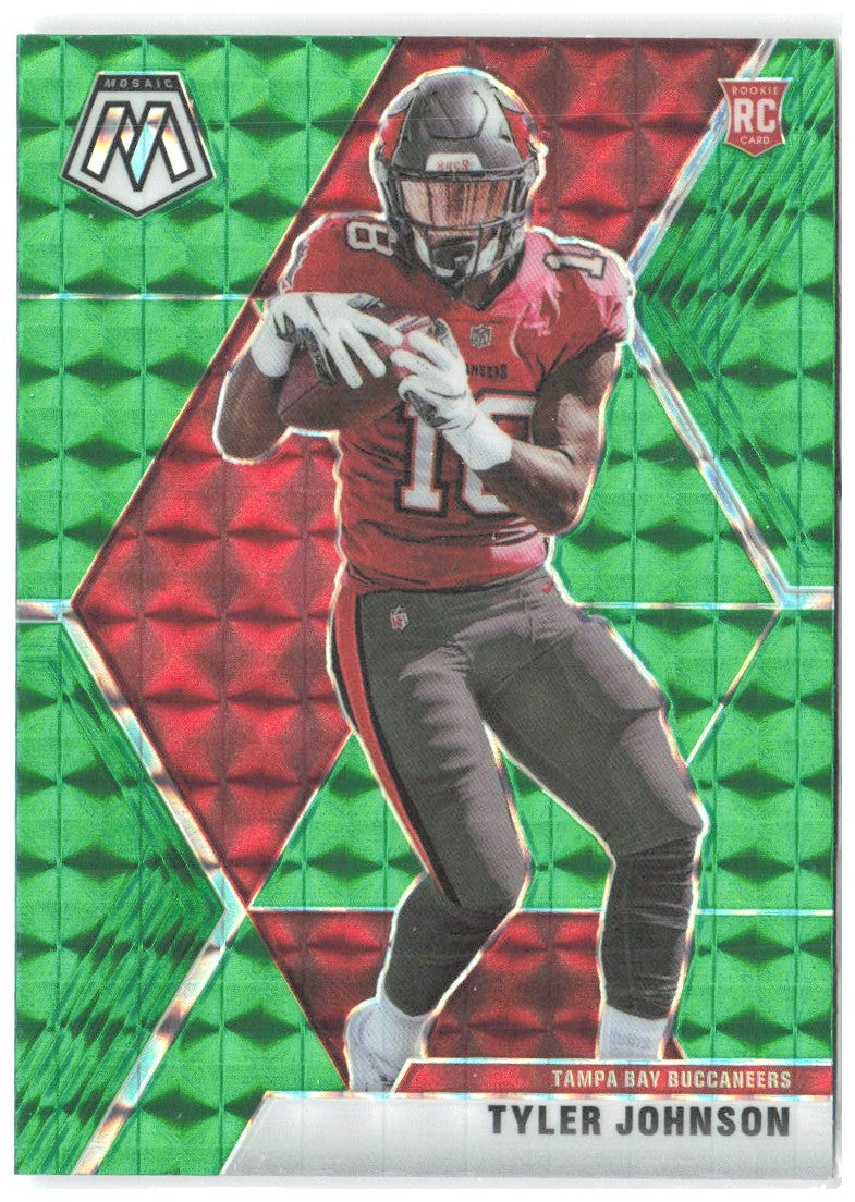 Tyler Johnson Panini Mosaic - Prizm Green 241 2020 Tampa Bay Buccaneers
