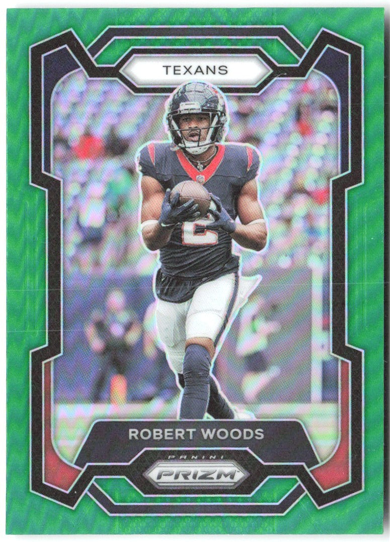 Robert Woods Panini Prizm - Green 123 2023 Houston Texans