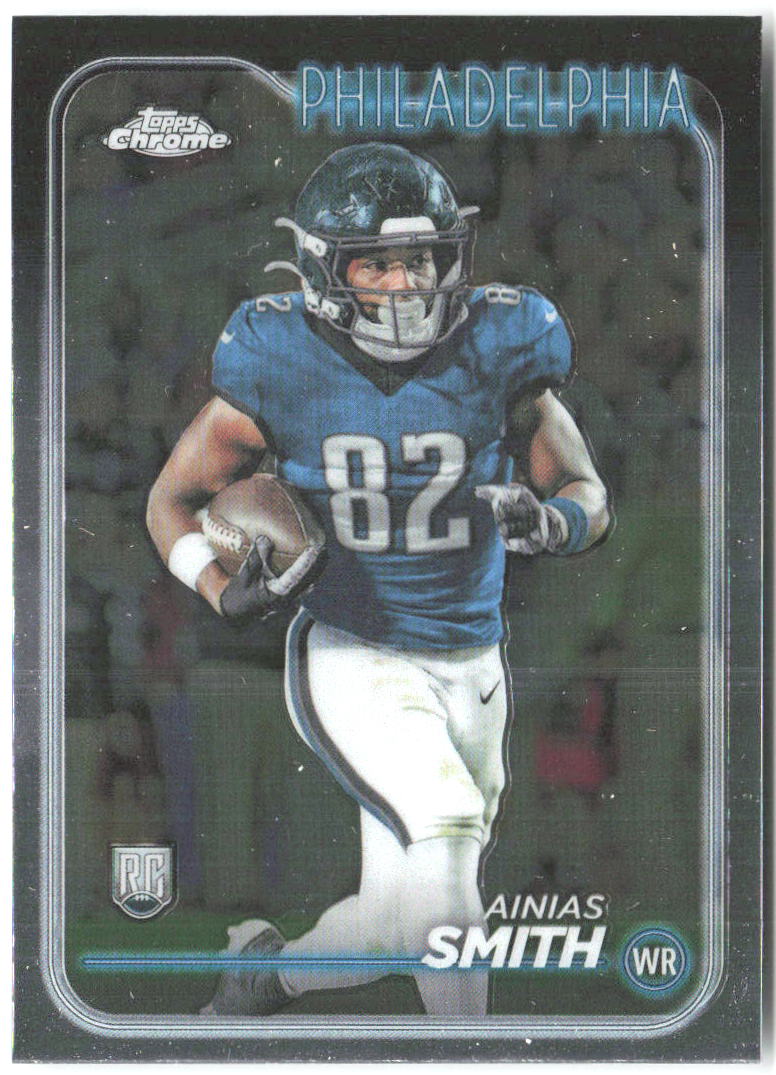 Ainias Smith Topps Chrome 286 2024 Philadelphia Eagles RC
