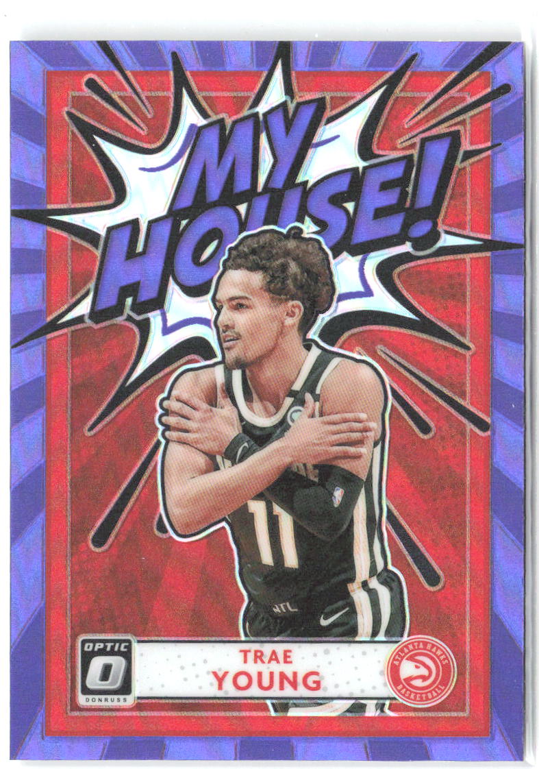 Trae Young Donruss Optic - My House Purple 17 2020-21 Atlanta Hawks