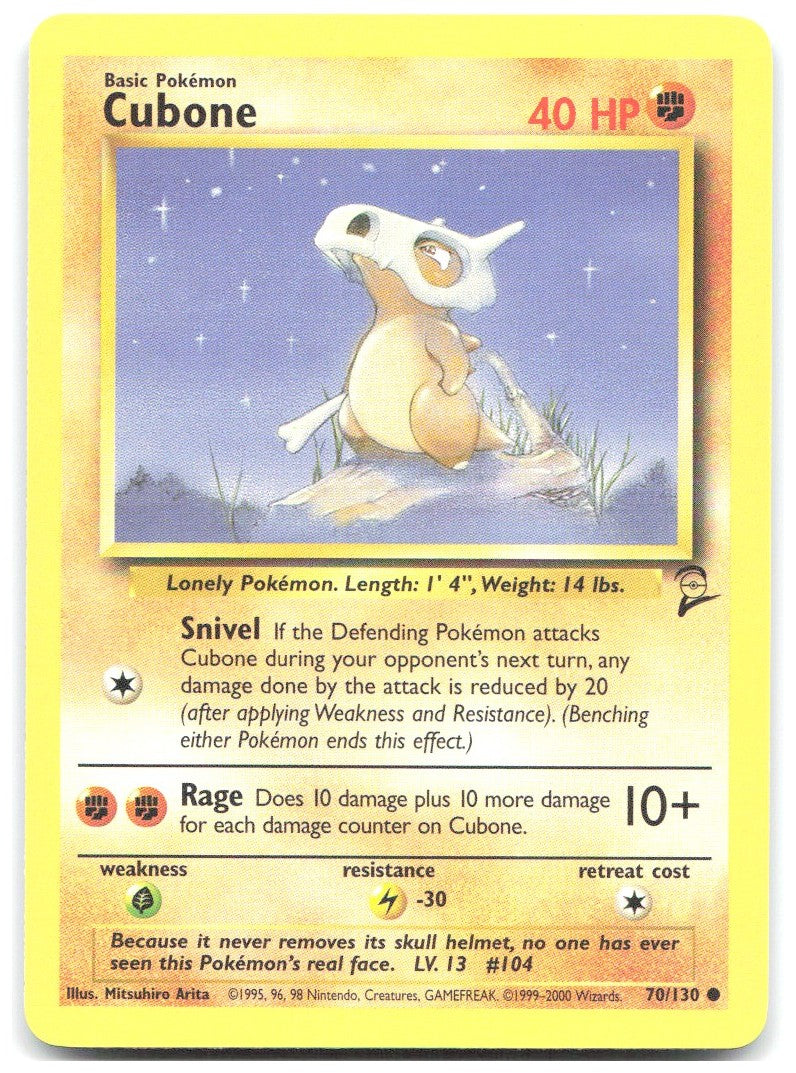 Cubone Common Base Set 2 070/130 NM Mitsuhiro Arita