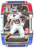 Kadarius Toney Panini Select Red and Blue Prizm Die Cut 52 2021 New York Giants