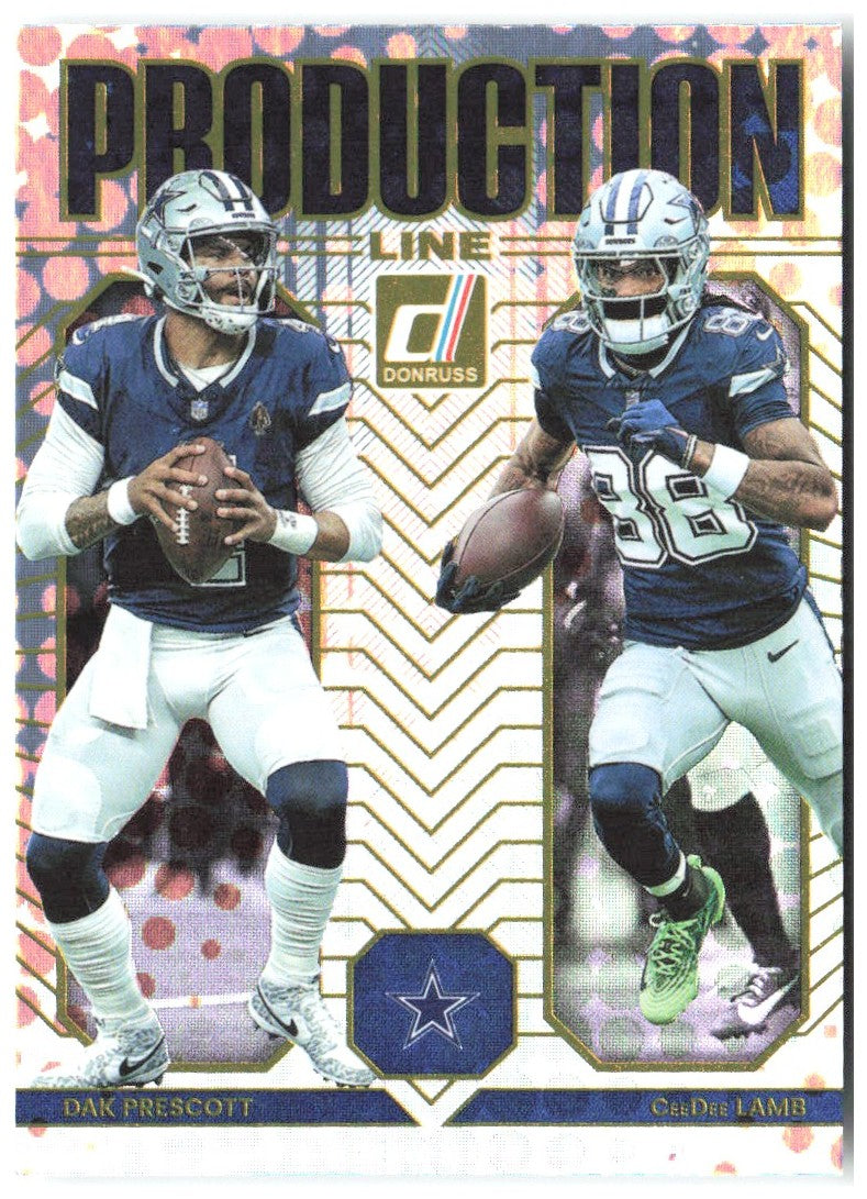 CeeDee Lamb / Dak Prescott Donruss - Production Line 3 2025 Dallas Cowboys