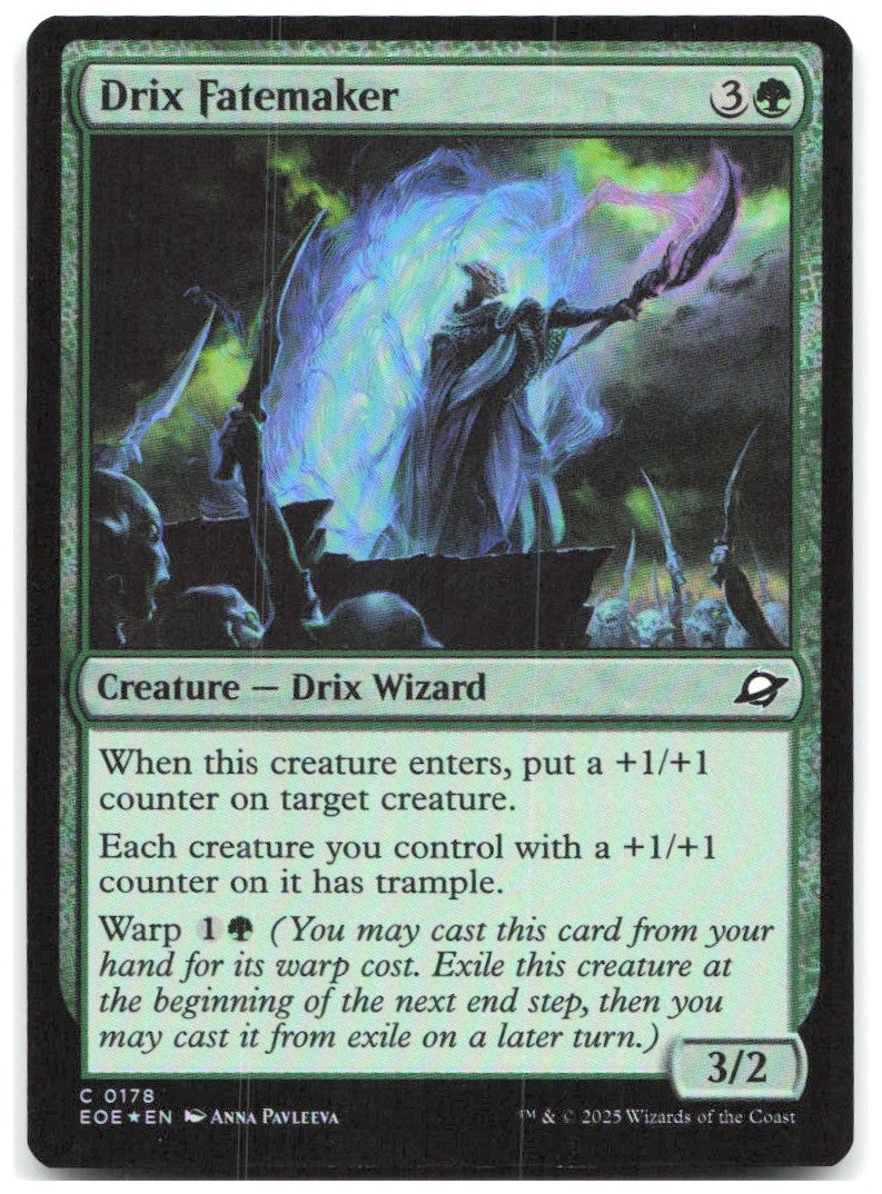 Drix Fatemaker Foil C Edge of Eternities 178 NM Anna Pavleeva