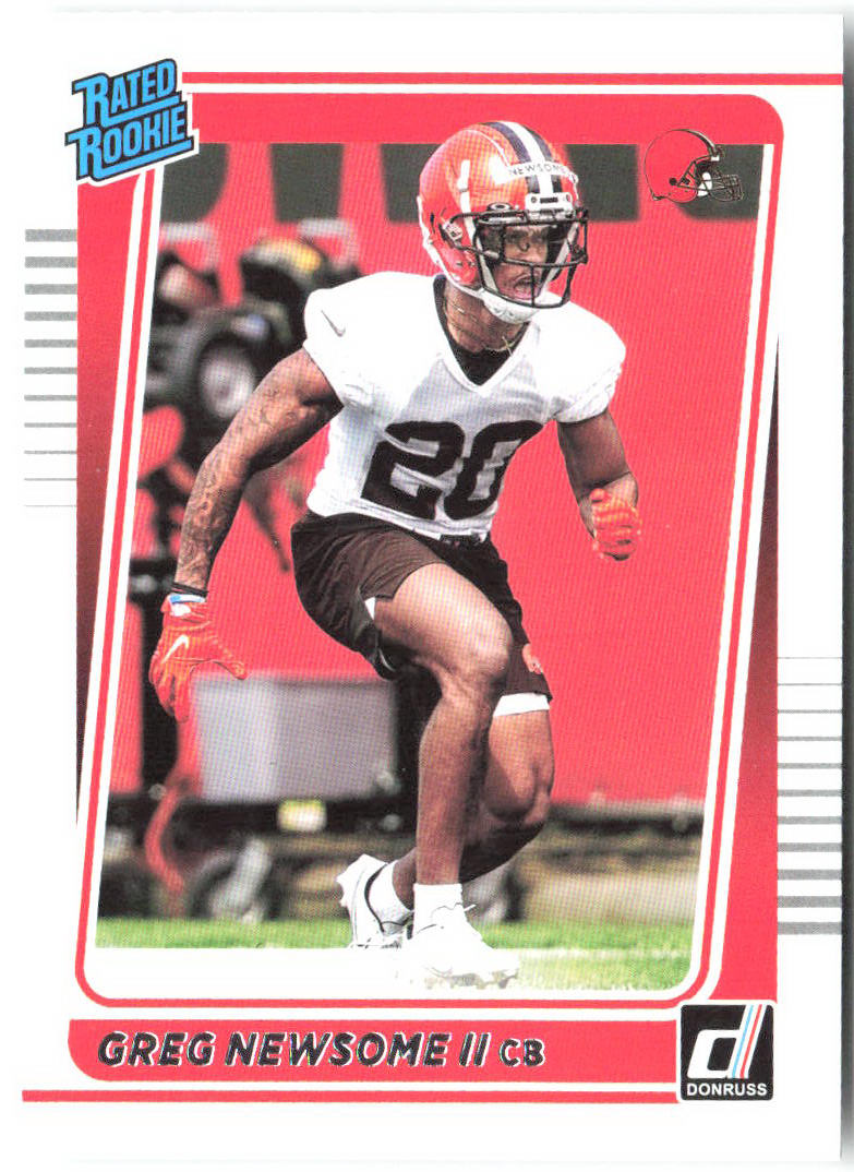 Greg Newsome II Donruss 341 2021 Cleveland Browns RC