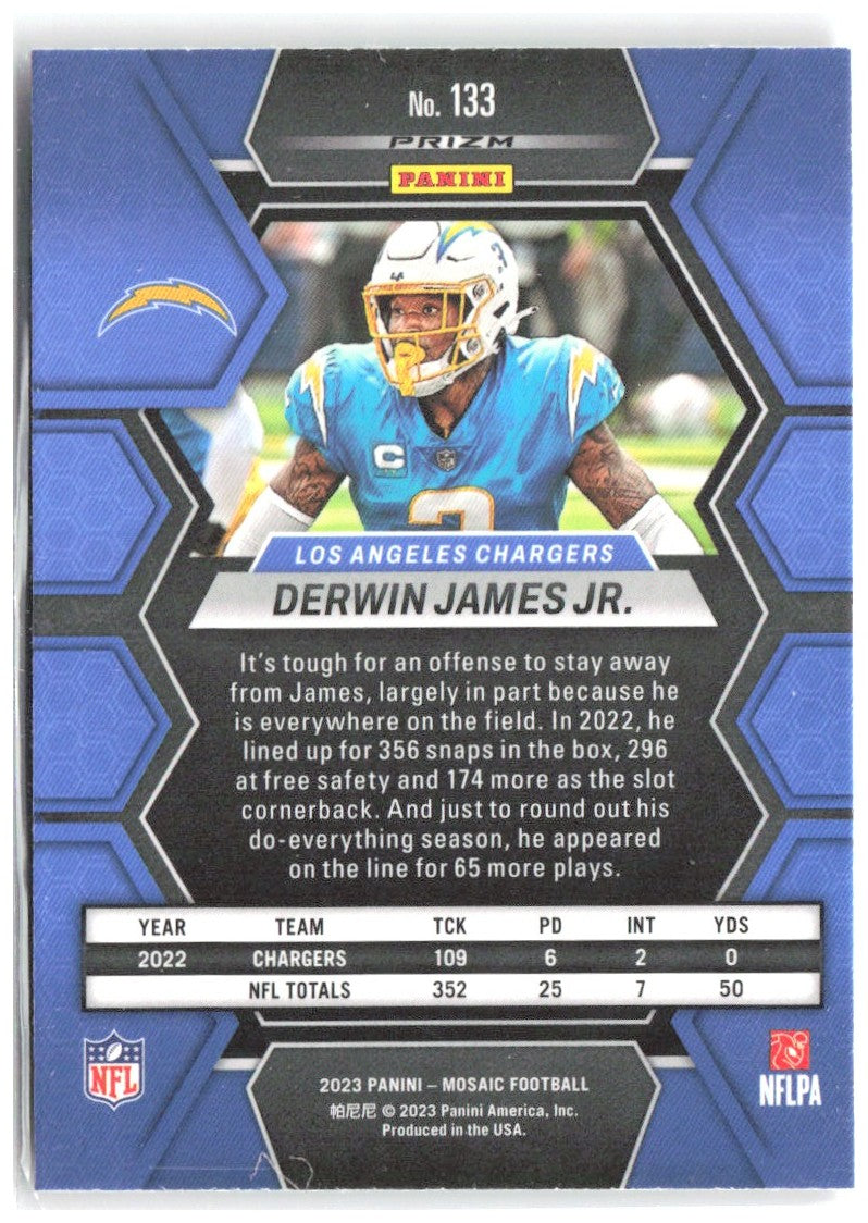 Derwin James Jr. Panini Mosaic - Camo Pink Mosaic 133 2023 Los Angeles Chargers