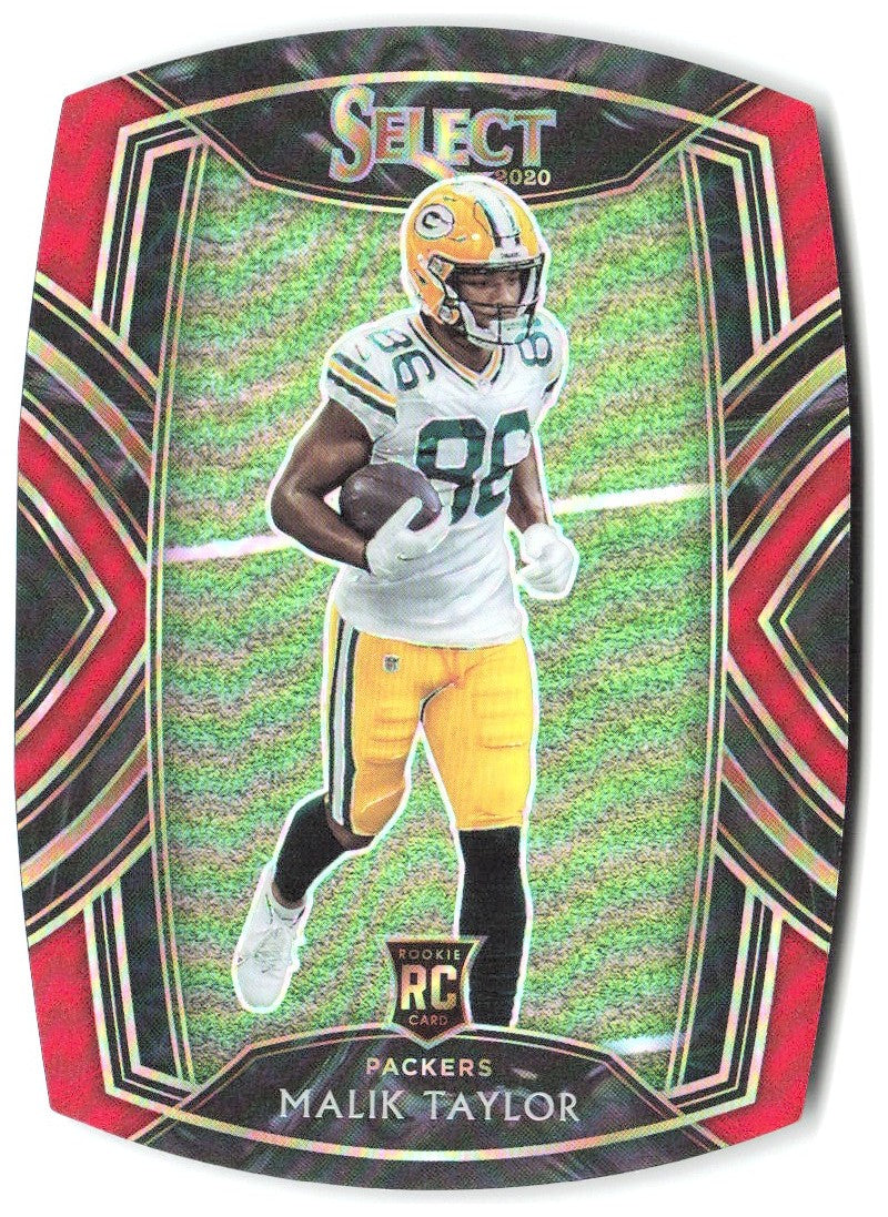 Malik Taylor Panini Select - Red Prizm Die Cut 282 2020 Green Bay Packers