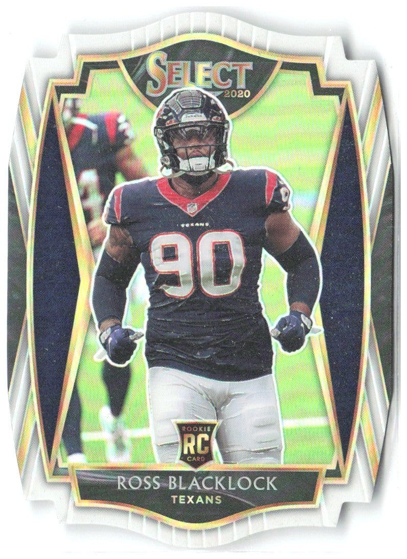 Ross Blacklock Panini Select - White Prizm Die Cut 194 2020 Houston Texans