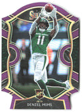 Denzel Mims Panini Select - Purple Prizm Die Cut 63 2020 New York Jets