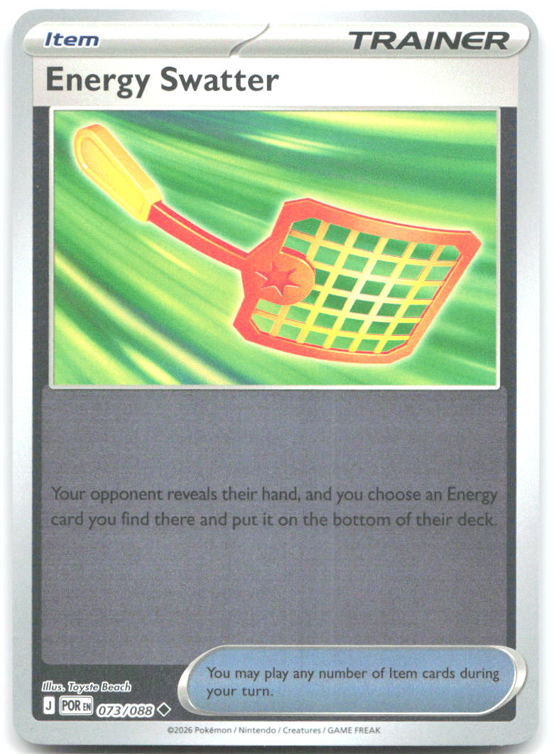 Energy Swatter Reverse Holo Uncommon ME03: Perfect Order 073/088 NM Toyste Beach