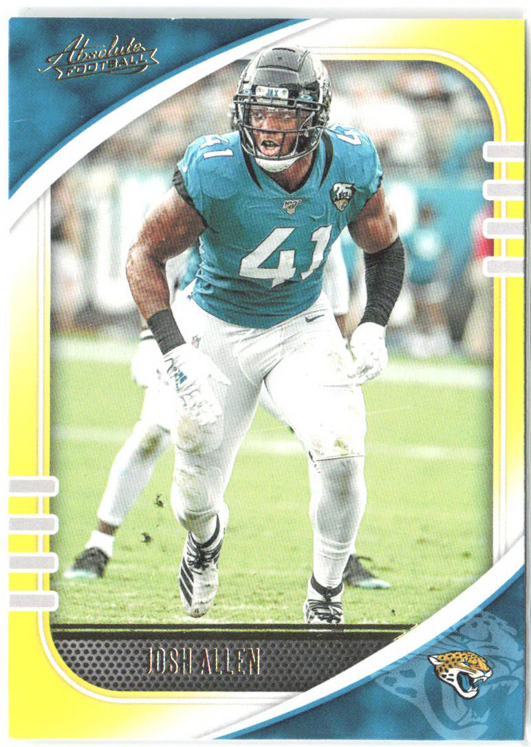 Josh Allen Panini Absolute - Yellow 27 2020 Jacksonville Jaguars